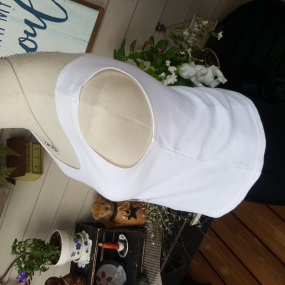 HARLEY DAVIDSON ♡ Beautiful White|Silver|Purple Embellished Bling H-D Tank Top M - Picture 9 of 14